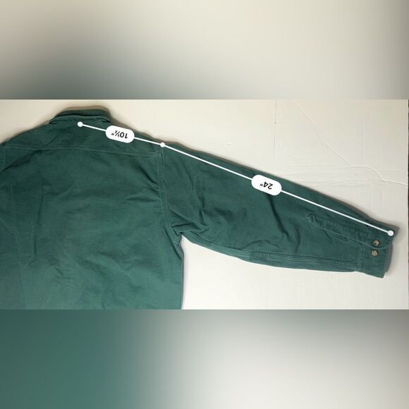 Carhartt SU204 Green Button Up Midweight Vintage Rugged Outdoor Flannel XL Tall - Picture 10 of 11
